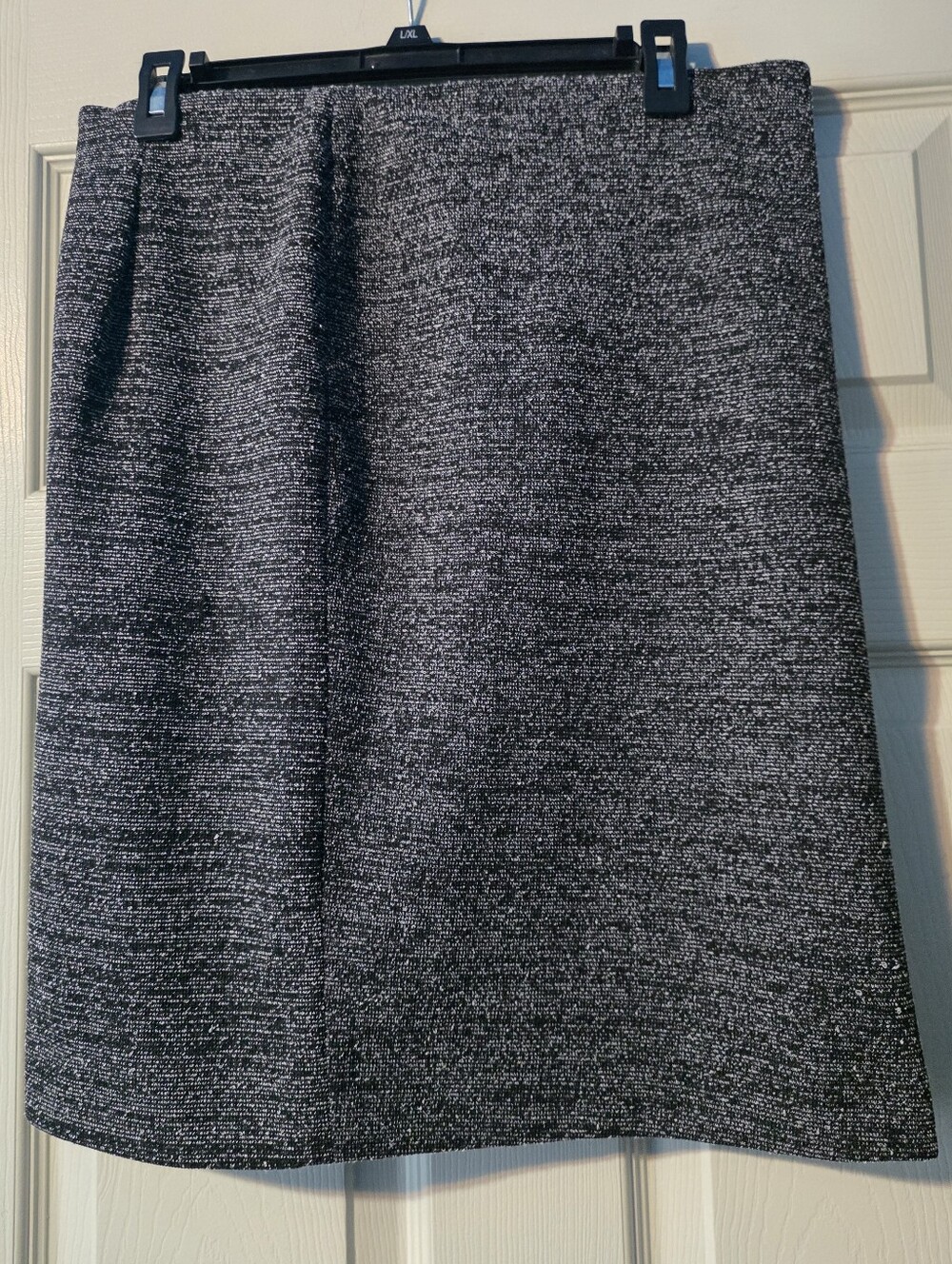 ❣️SALE❣️ Grace Elements Medium Black & Gray Tweed A-Line Skirt